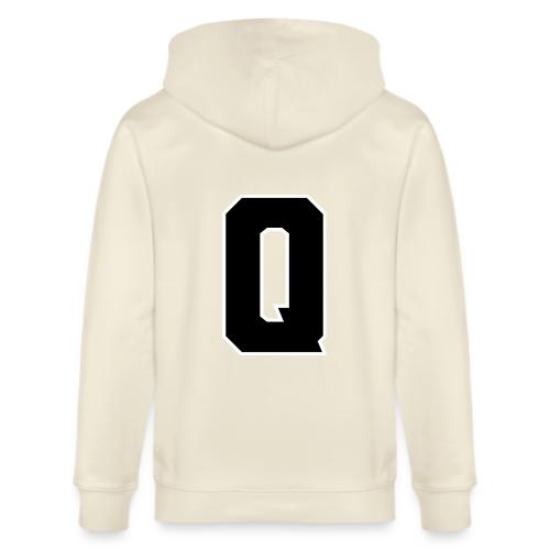 Varsity Letter Q Collegiate Font Graphic - Stanley/Stella Cultivator Organic Zip Hoodie