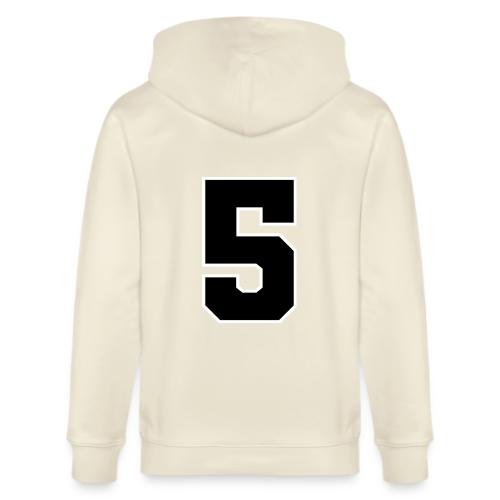 Varsity Number 5 Athletic Design - Stanley/Stella Cultivator Organic Zip Hoodie