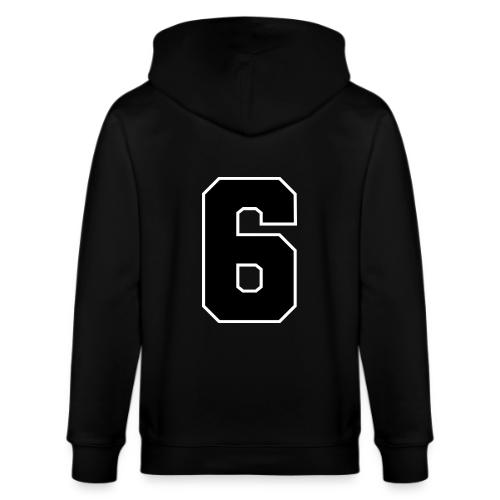 Varsity Number 6 Sports Font - Stanley/Stella Cultivator Organic Zip Hoodie