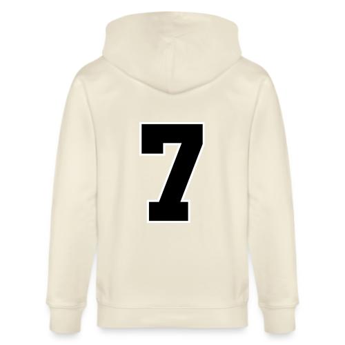 Varsity Number 7 Athletic Look - Stanley/Stella Cultivator Organic Zip Hoodie