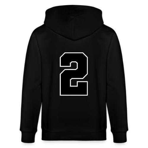 Varsity Number 2 Sports Design - Stanley/Stella Cultivator Organic Zip Hoodie