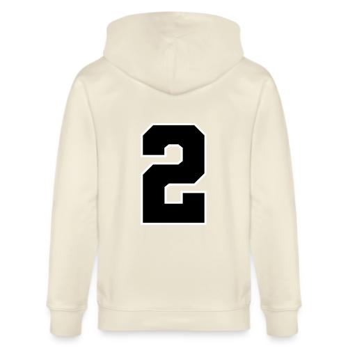 Varsity Number 2 Sports Design - Stanley/Stella Cultivator Organic Zip Hoodie