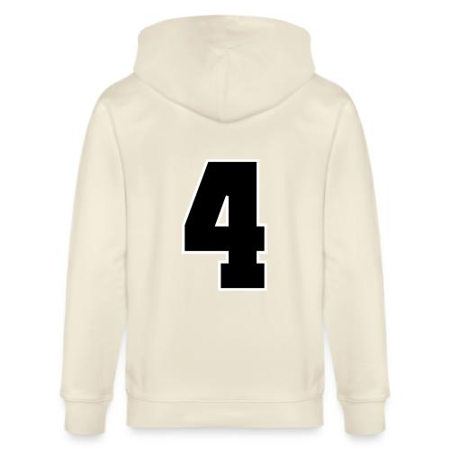Varsity Number 4 College Style - Stanley/Stella Cultivator Organic Zip Hoodie