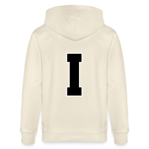 Varsity Letter I Collegiate Monogram - Stanley/Stella Cultivator Organic Zip Hoodie