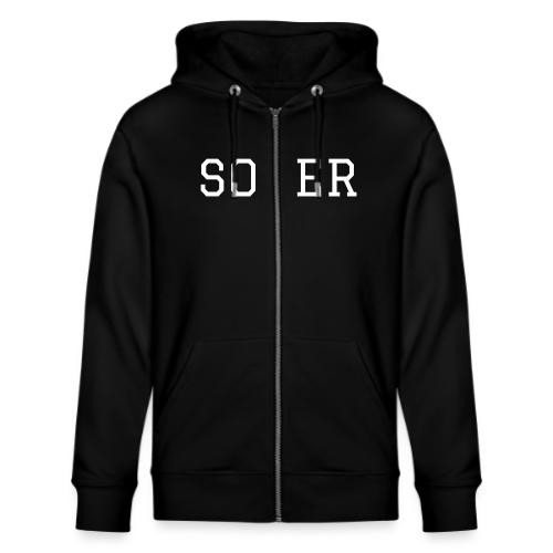 SOBER (WHITE) - Stanley/Stella Cultivator Organic Zip Hoodie