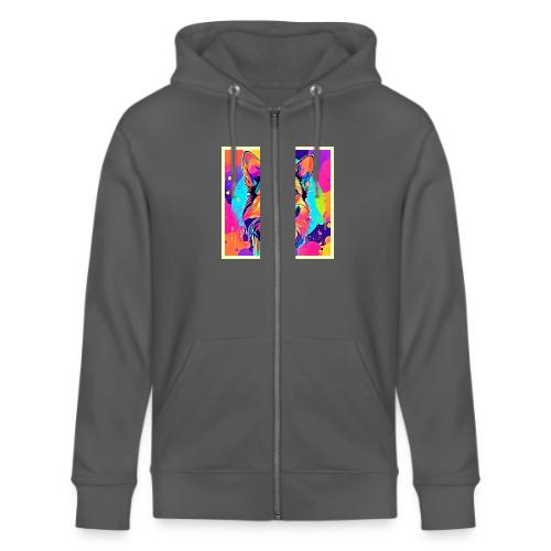 Vibrant Canine: Happy Puppy Love - Stanley/Stella Cultivator Organic Zip Hoodie