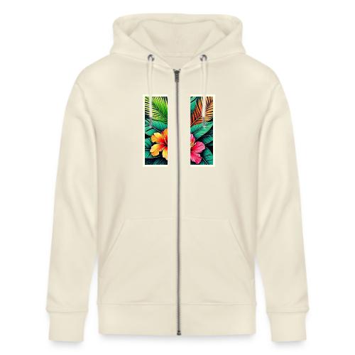 Tropical Hibiscus Bloom Art - Stanley/Stella Cultivator Organic Zip Hoodie