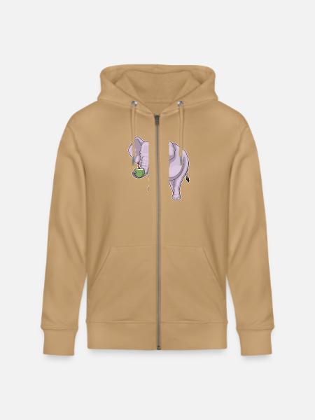 Elephant Coconut - Stanley/Stella Cultivator Organic Zip Hoodie - 