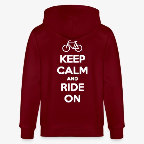 keep_calm_and_ride_on - Stanley/Stella Cultivator Organic Zip Hoodie