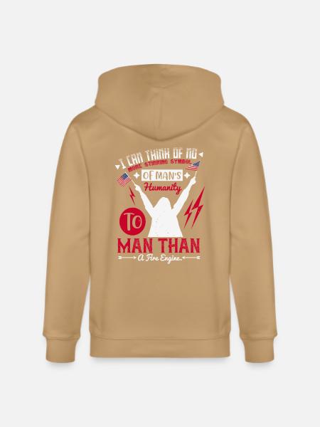 Fire Engine Power: Manhood Pride - Stanley/Stella Cultivator Organic Zip Hoodie - 