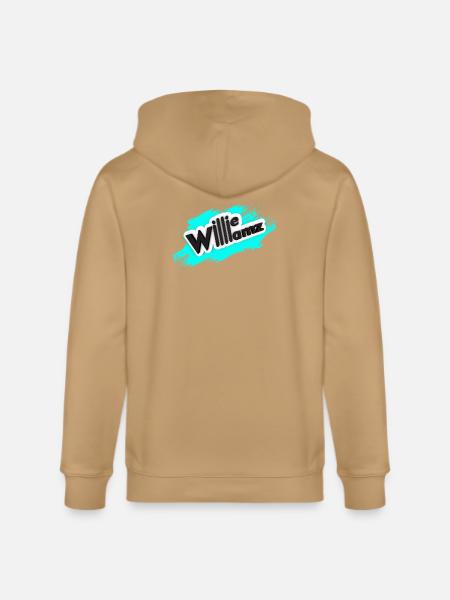 Willieamz Neon Splash Logo Tee - Stanley/Stella Cultivator Organic Zip Hoodie -