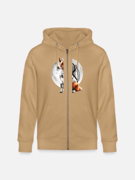 Dog Astronauts Suit - Stanley/Stella Cultivator Organic Zip Hoodie -