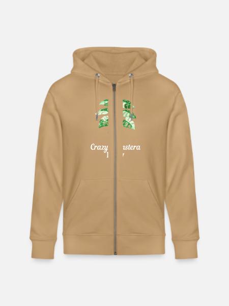 Crazy Monstera Lady - Stanley/Stella Cultivator Organic Zip Hoodie -