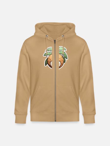 Coconut kawaii - Stanley/Stella Cultivator Organic Zip Hoodie - 