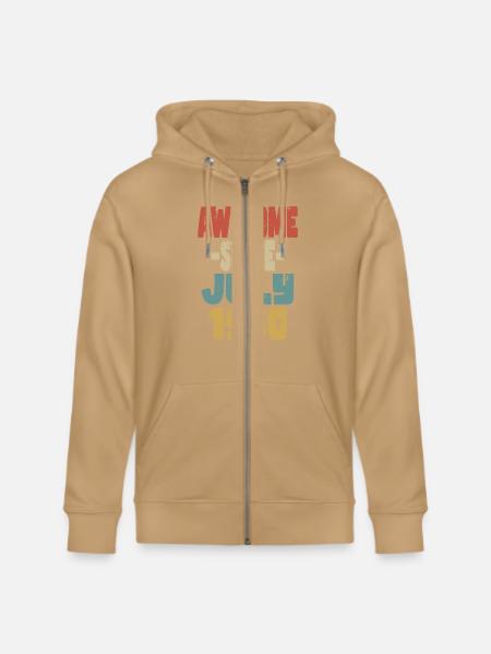 Awesome July 1950 - Stanley/Stella Cultivator Organic Zip Hoodie -