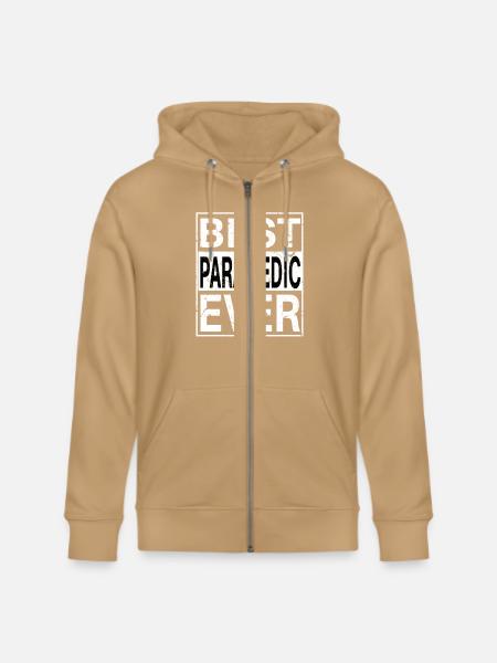 Best Paramedic Ever Paramedic Gift - Stanley/Stella Cultivator Organic Zip Hoodie -