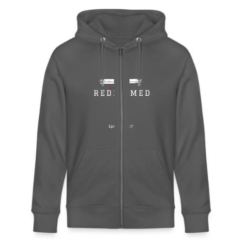 Redeemed by the blood of Jesus - Ephesians 1:7 - Stanley/Stella Cultivator Organic Zip Hoodie