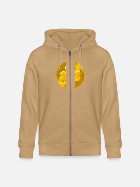 Lucky Shamrock Coin - Stanley/Stella Cultivator Organic Zip Hoodie -