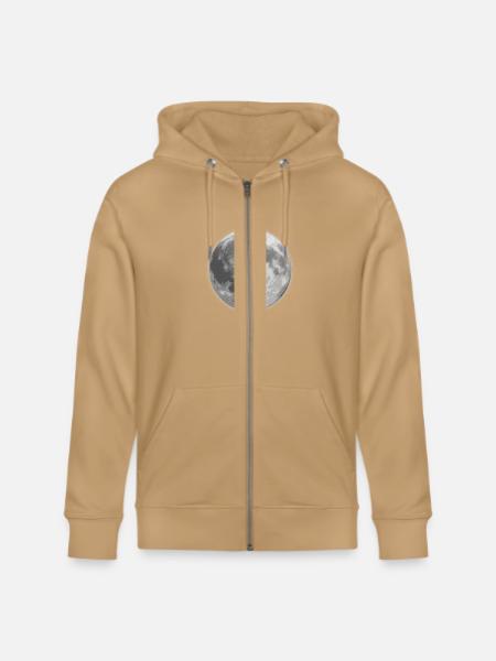 Lune - Sweat à capuche zippé biologique Stanley/Stella Cultivator - gris charbon