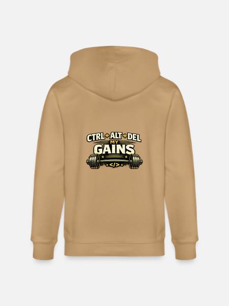 Ctrl Alt Del My Gains - Stanley/Stella Cultivator Organic Zip Hoodie - 