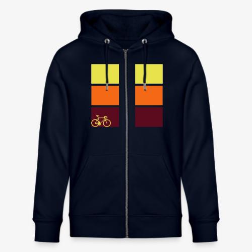 tricolor with bicycle - Stanley/Stella Cultivator Organic Zip Hoodie