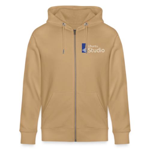 Ubuntu Studio 2022 - Stacked White - Stanley/Stella Cultivator Organic Zip Hoodie