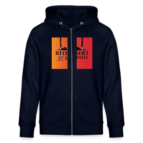 Red Desert Fiddle - Black Text Transfer Patch - Stanley/Stella Cultivator Organic Zip Hoodie