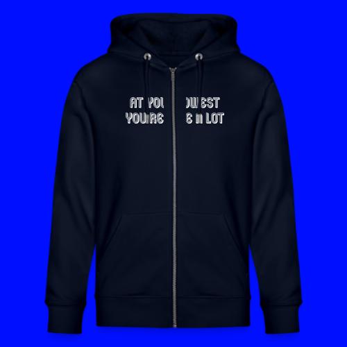 At your lowest, you realize a lot - Stanley/Stella Cultivator Organic Zip Hoodie