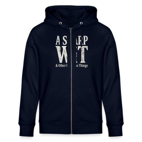 A Sharp Wit & Other Pointless Things - Knife Pun - Stanley/Stella Cultivator Organic Zip Hoodie