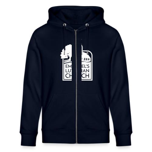 Single Vertical white2 - Stanley/Stella Cultivator Organic Zip Hoodie