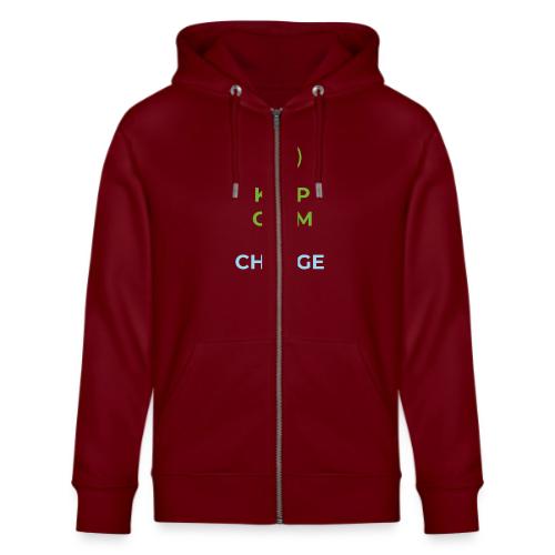 Keep calm and charge on - Stanley/Stella Cultivator Organic Zip Hoodie