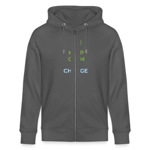 Keep calm and charge on - Stanley/Stella Cultivator Organic Zip Hoodie