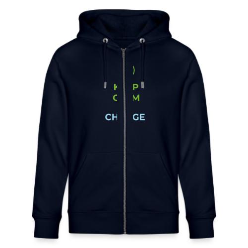 Keep calm and charge on - Stanley/Stella Cultivator Organic Zip Hoodie