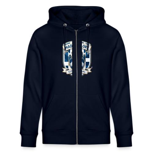 Madrid Skyline Glory T Shirt, Madrid Fan Gift - Stanley/Stella Cultivator Organic Zip Hoodie