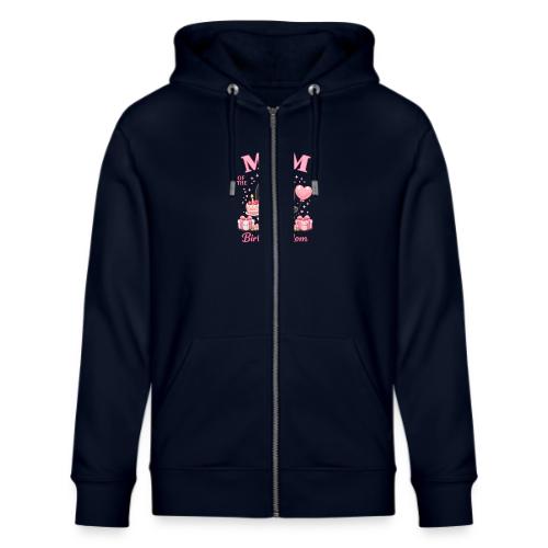 Cute Penguin Birthday Mom Kawaii Cake Balloon Gift - Stanley/Stella Cultivator Organic Zip Hoodie