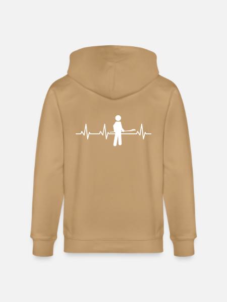 Baking Stickfigures Heartbeat - Stanley/Stella Cultivator Organic Zip Hoodie - 