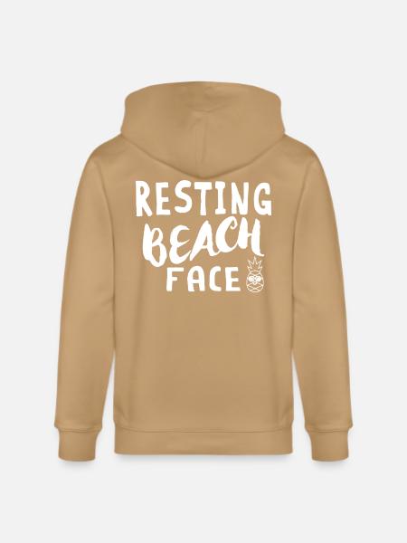 Resting Beach Face - Stanley/Stella Cultivator Organic Zip Hoodie -