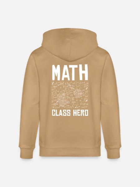 Math Class Hero - Stanley/Stella Cultivator Organic Zip Hoodie -