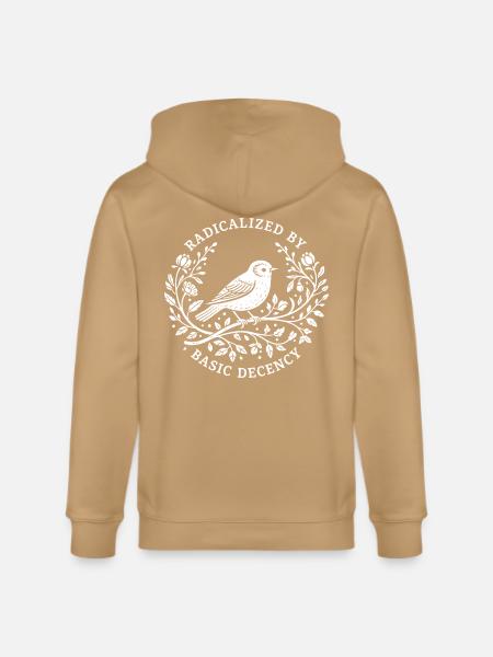 Radicalized by Basic Decency - Stanley/Stella Cultivator Organic Zip Hoodie -