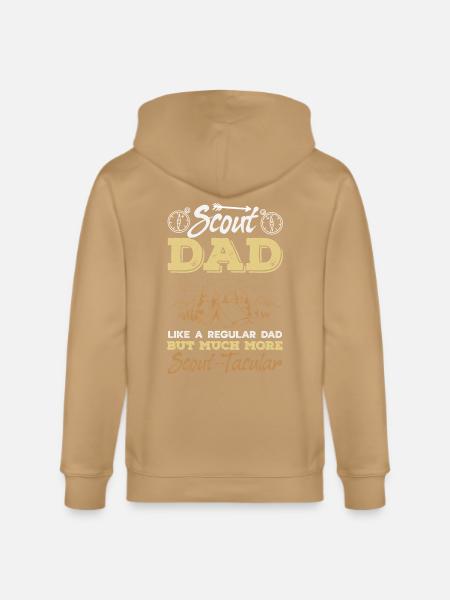 Scout Dad Scouting Camp Leader Father - Stanley/Stella Cultivator Organic Zip Hoodie - 