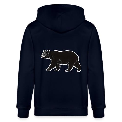 Midnight Black Bear - Stanley/Stella Cultivator Organic Zip Hoodie