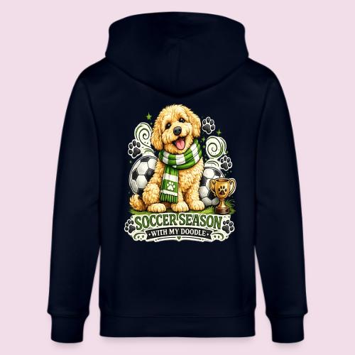 Soccer Season With My Doodle Goldendoodle Dog - Stanley/Stella Cultivator Organic Zip Hoodie