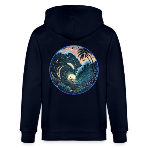 Double Barrel Flower Wave - Stanley/Stella Cultivator Organic Zip Hoodie