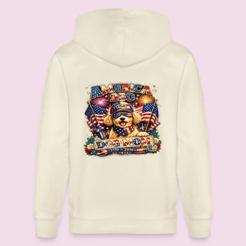America 250 Dog Mom Patriotic Goldendoodle Shirt - Stanley/Stella Cultivator Organic Zip Hoodie