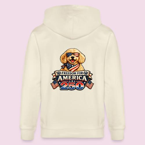 Freedom For America 250 Patriotic Goldendoodle - Stanley/Stella Cultivator Organic Zip Hoodie
