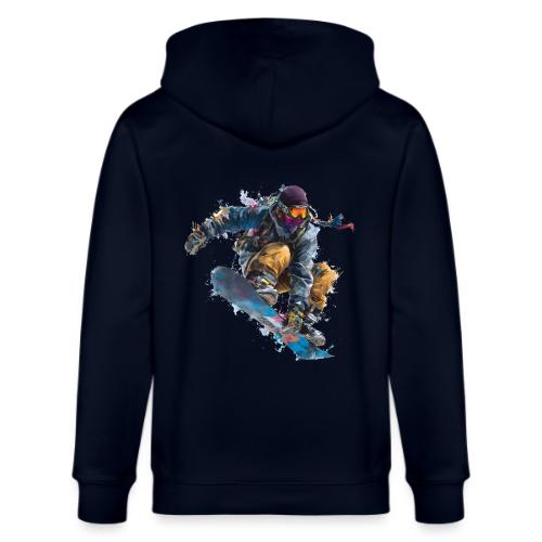 Snowboarding: Splash of Speed - Stanley/Stella Cultivator Organic Zip Hoodie