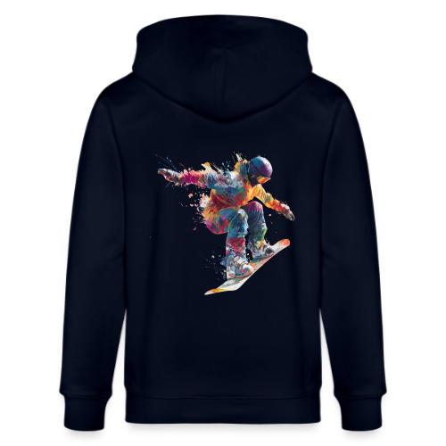 Snowboarding: Frozen Flight - Stanley/Stella Cultivator Organic Zip Hoodie