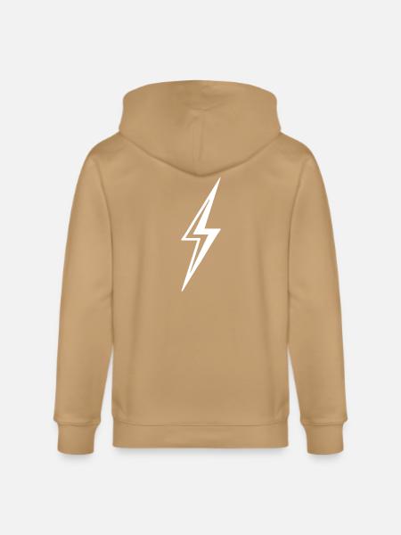 Lightning Bolt - Stanley/Stella Cultivator Organic Zip Hoodie - french navy