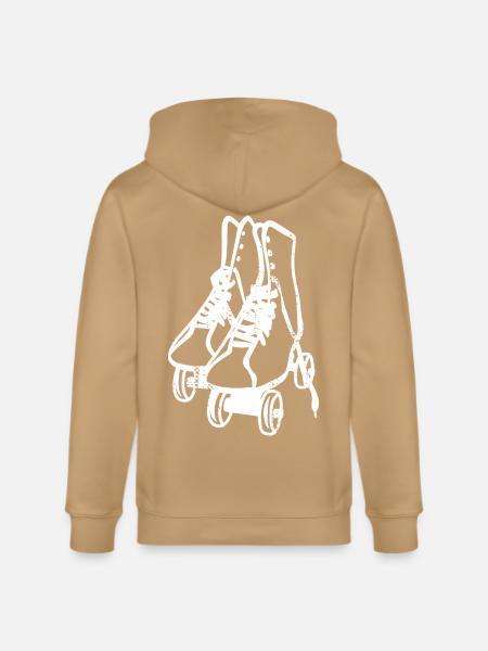 Retro Roller Skates - Stanley/Stella Cultivator Organic Zip Hoodie -