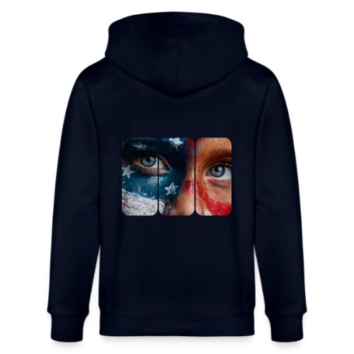 USA: Star-Spangled Glance - Stanley/Stella Cultivator Organic Zip Hoodie